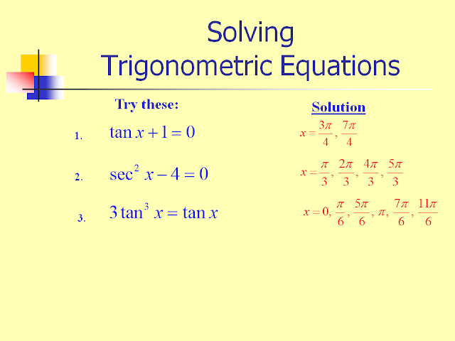 Math12: Chapter 4- Trigonometry