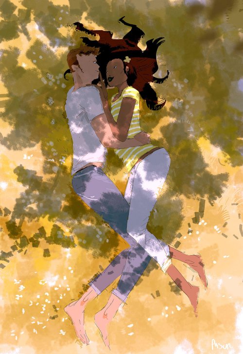 Pascal Campion deviantart arte ilustrações singelas românticas cotidiano romance amor