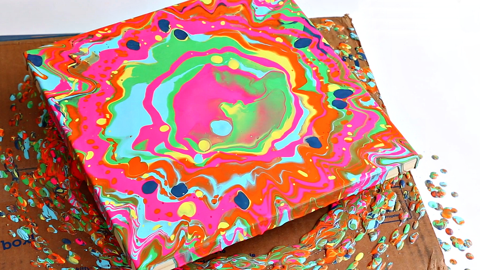 Mark Montano Turntable Spin Art with Pouring Medium