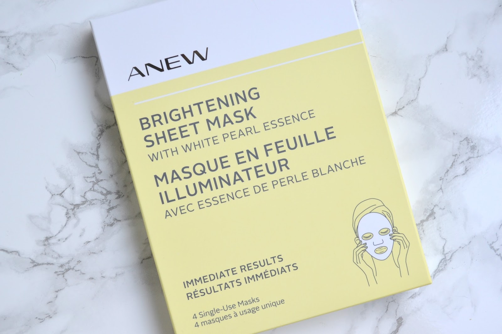 SKINCARE Avon Anew Brightening Sheet Mask with White Pearl Essence