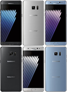 Samsung Galaxy Note7 dengan OS Android v7.0 Nougat