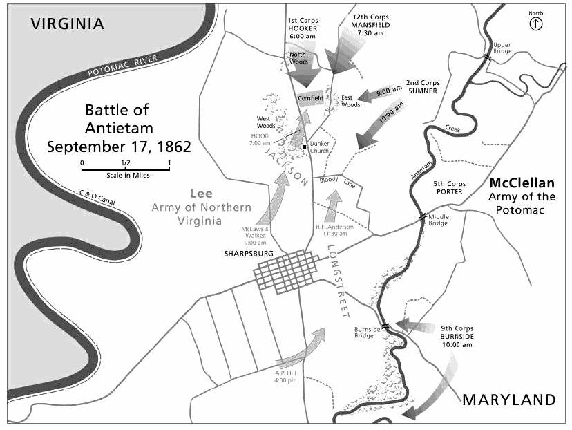 Antietam Battlefield Maps Historynet - Antietam.map 
