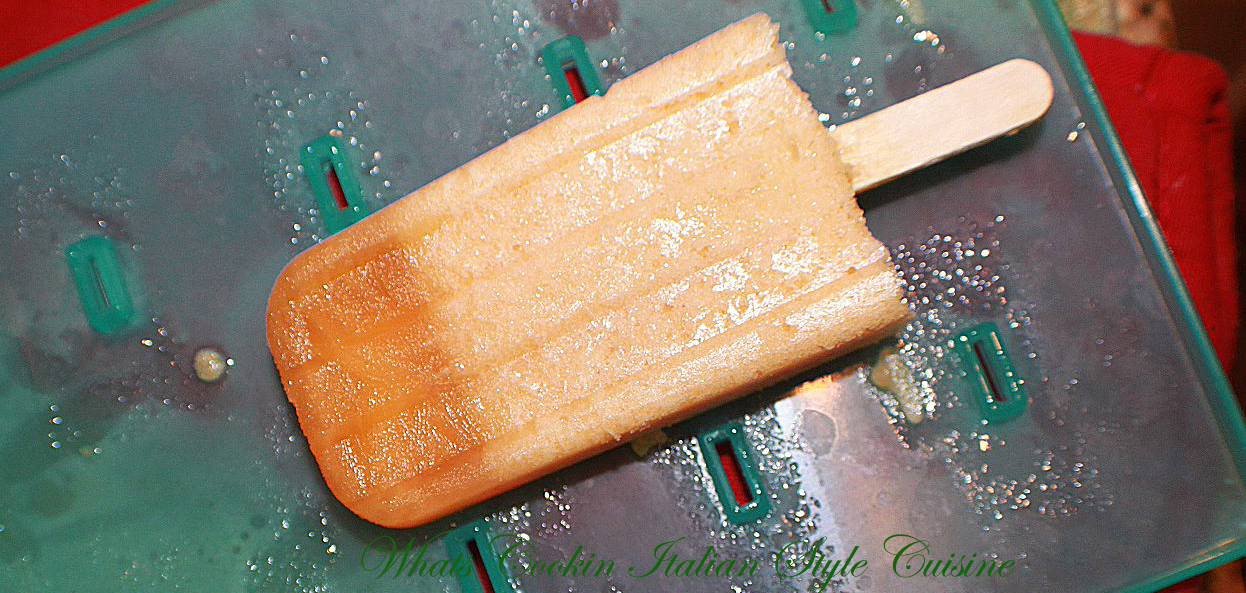 Peach Bellini Popsicle Recipe What's Cookin' Italian Style Cuisine