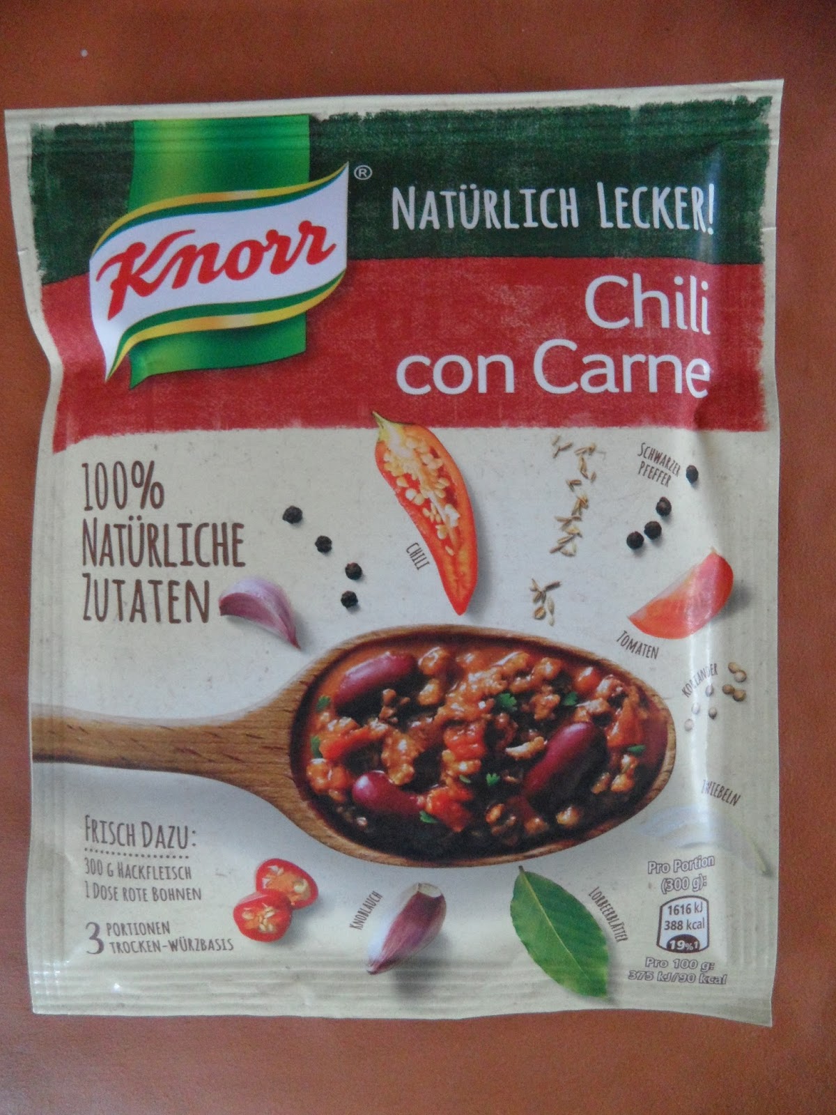 Josettas Welt Knorr Natürlich lecker Chili con Carne