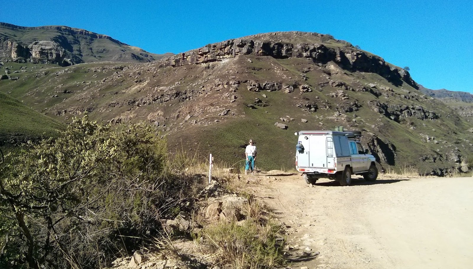 Duncan and Sara 2014 Day 12 Oxbow, Lesotho to Sani Pass, RSA (4/10)