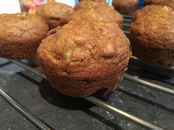 A recipe for pumpkin pie muffins that are gluten free, allergen free and vegan - Kim's Welcoming Kitchen