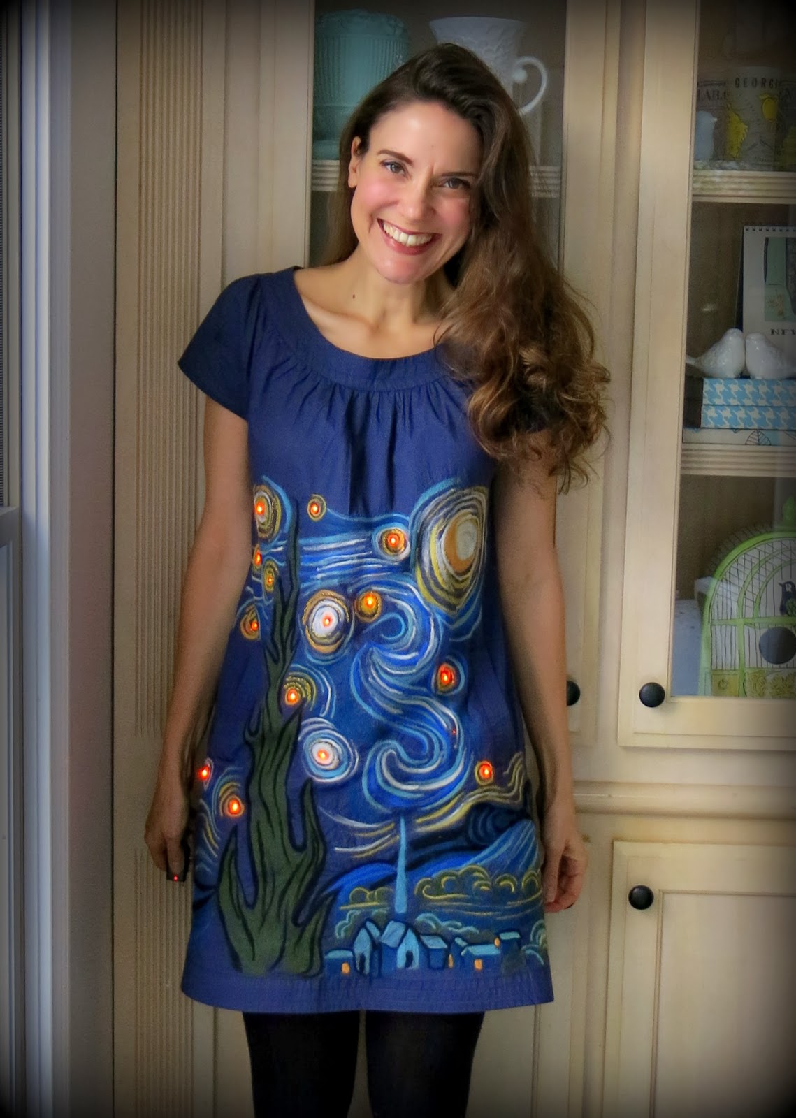 van gogh prom dress