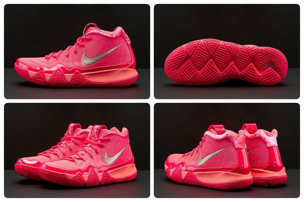 kyrie 4 red carpet on feet