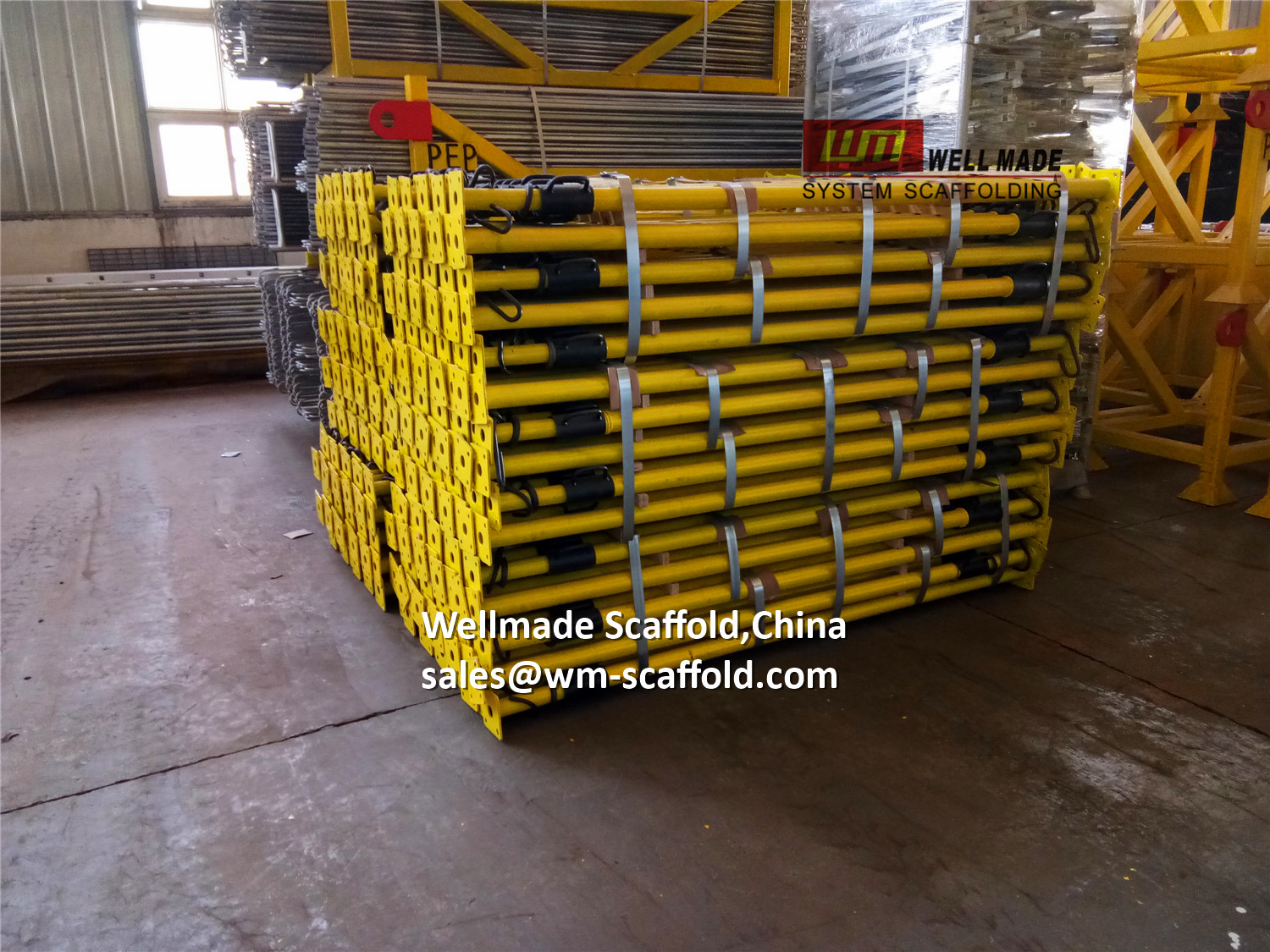 Adjustable Scaffolding Steel Props With Cup Type Props Sleeve W