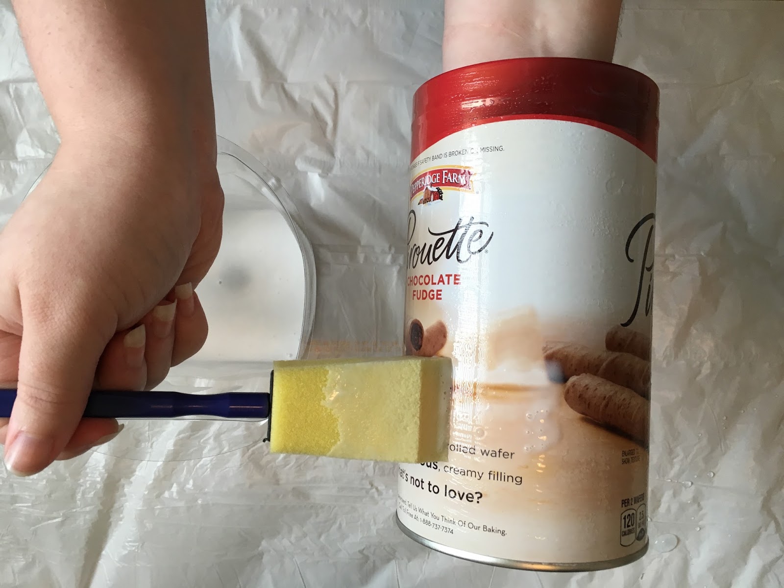 DIY Tin Can Vase Perfectly Ambitious