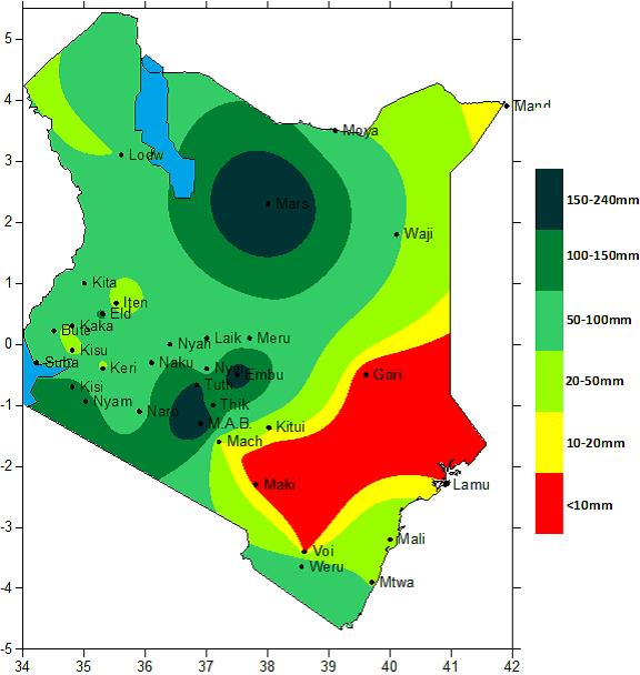 Laikipia Rural Voices (LRV) May forecast indicates reduced rainfall