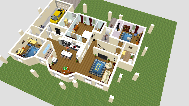 Desain Rumah 2 Lantai Dengan Sweet Home 3d - Desain Rumah
