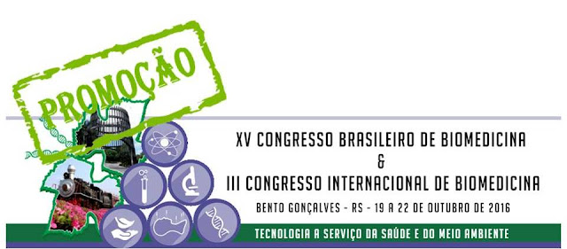 Promoção XV CONGRESSO BRASILEIRO DE BIOMEDICINA