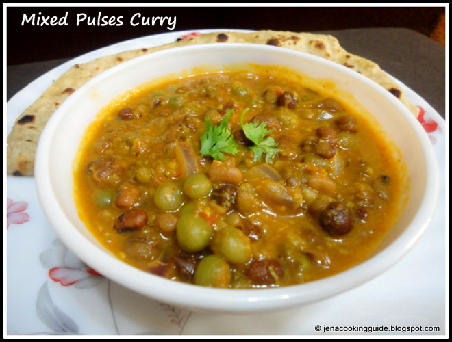 JenaCookingGuide Mixed Pulses Curry Pancha Dhaanya Kurma Pulses Curry