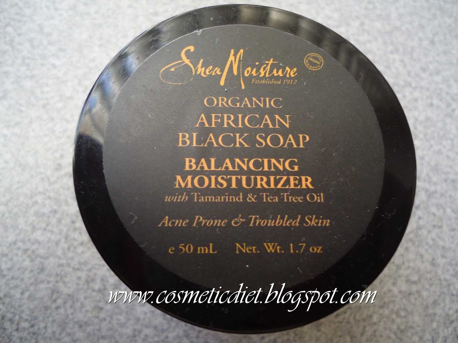 Cosmetic Diet: Shea Moisture African Black Soap Facial Moisturizer--Review