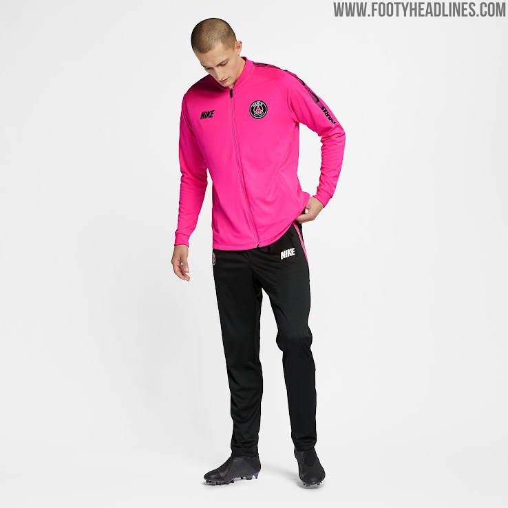 psg pink training top