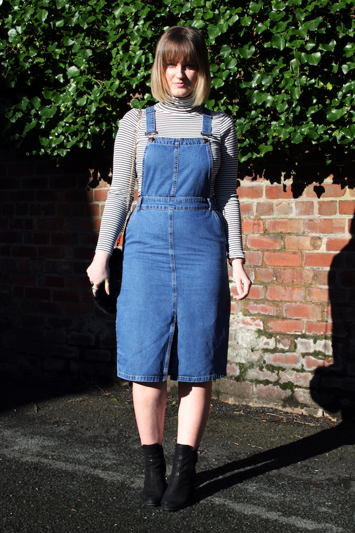 new look dungaree dress
