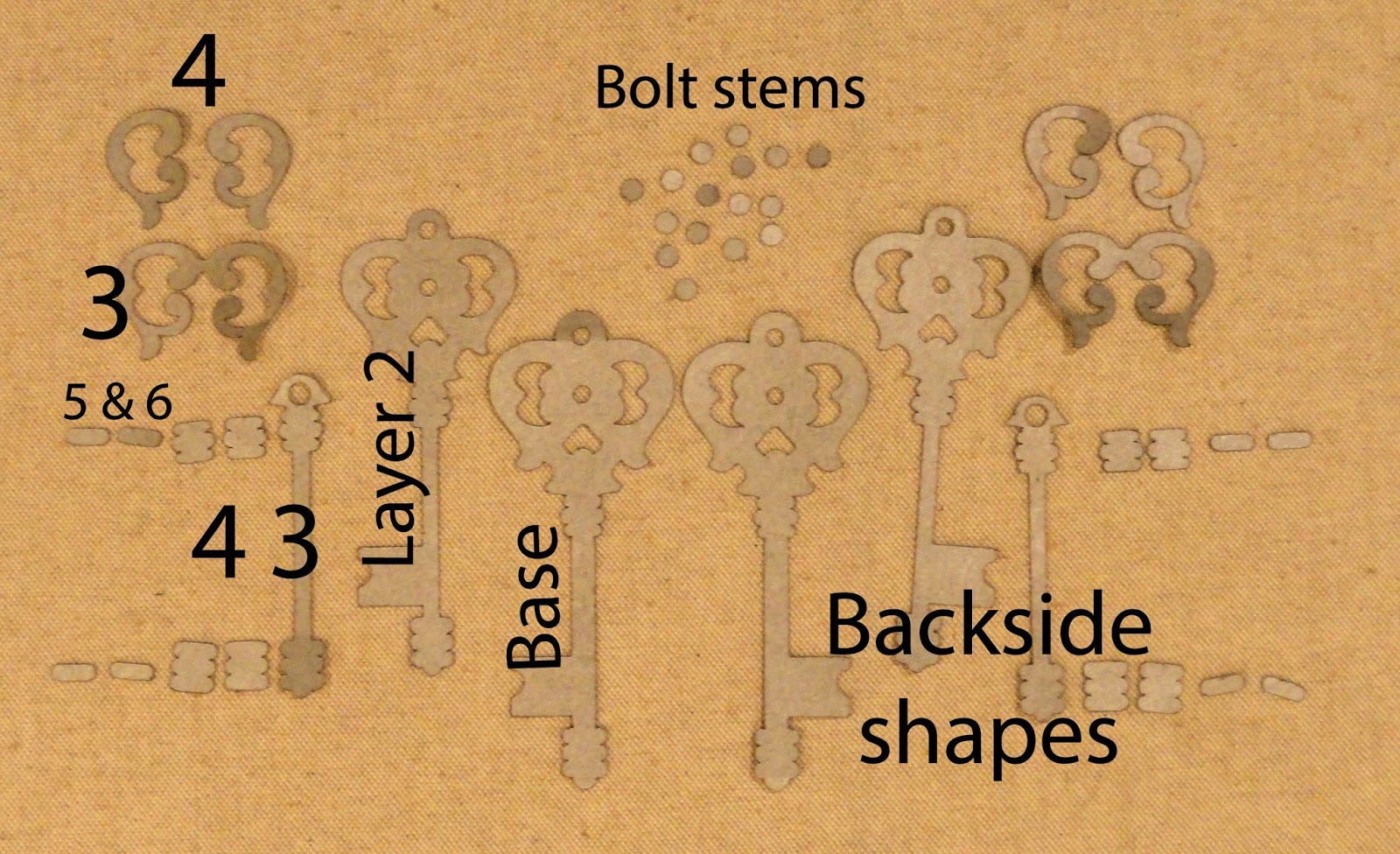 Needles 'n' Knowledge Victorian Dimensional Key