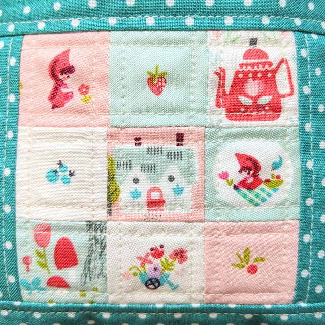 Little Red in the Woods Deluxe Pincushion by Heidi Staples from Sew Organized for the Busy Girl for Fabric Mutt