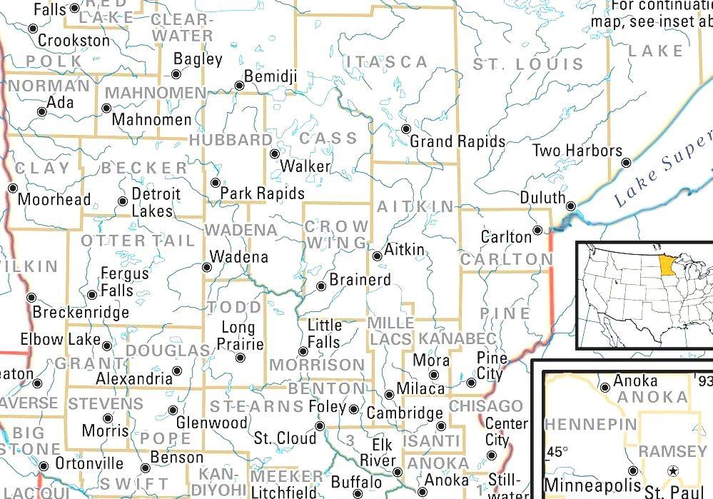 Anoka County Zip Code Map United States Map