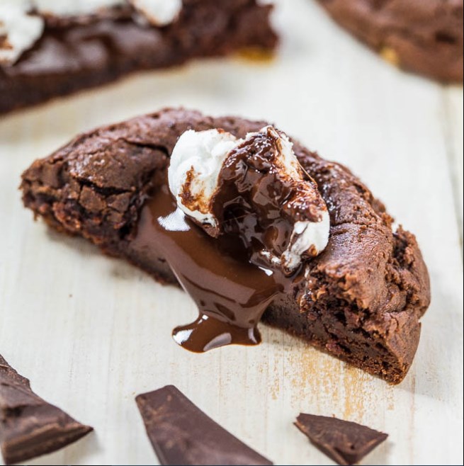 Hot Chocolate Cookies #dessert #cookies