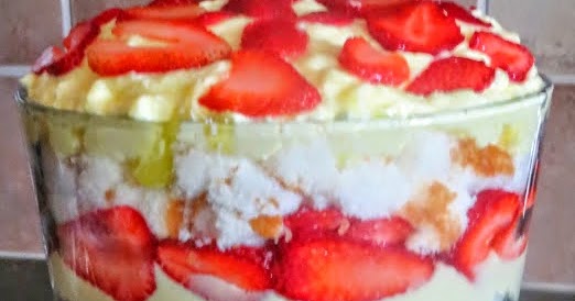 Strawberry Angel Food Trifle Recipe Strawberry Angel Food Trifle Recipe
