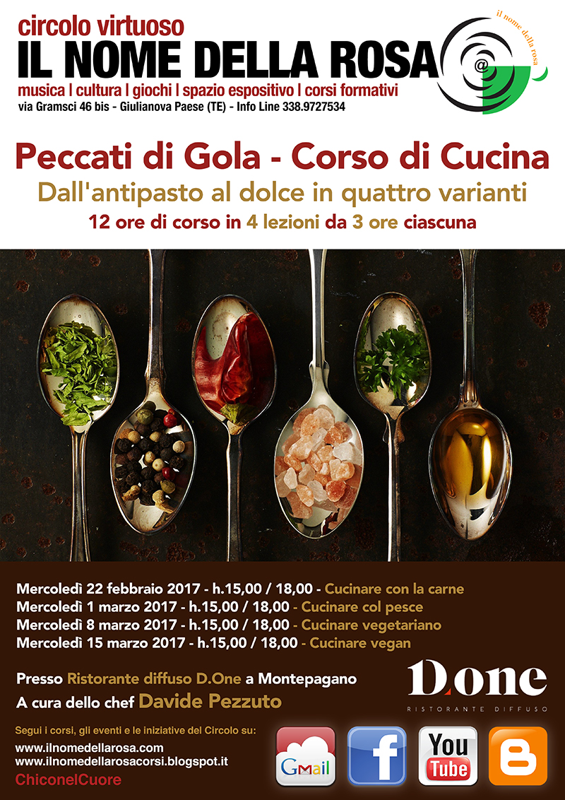 PECCATI DI GOLA – CORSO DI CUCINA