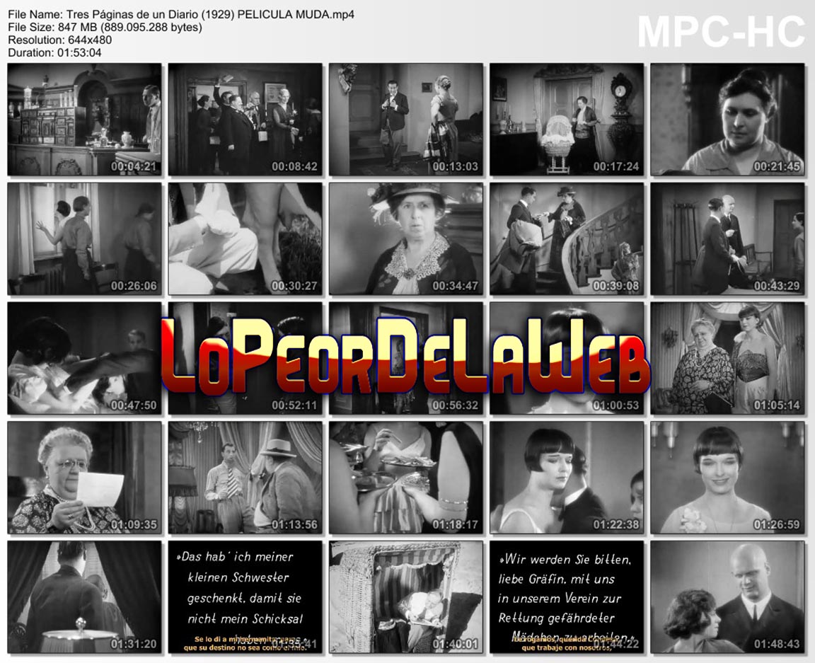 Diario de una Perdida (1929 - Cine Mudo)