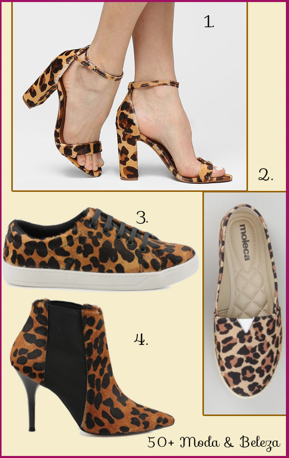 animal print sapatos