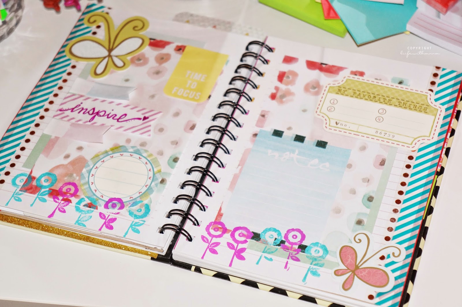 Notebook Page Decorating Ideas