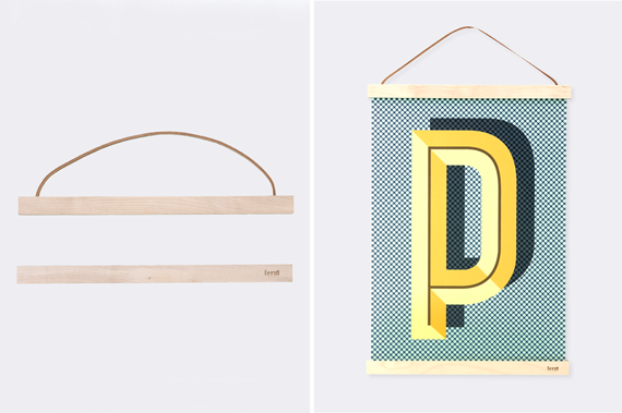 DIY: colgador para láminas de madera