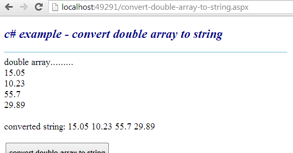 c# to string