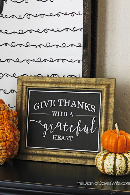 Give Thanks with a Grateful Heart Printable
