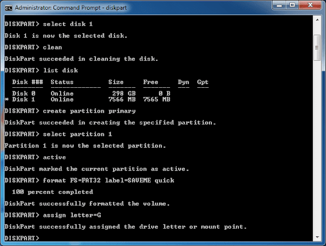 Format Flashdisk melalui Command Prompt - Computer