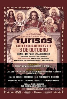 Turisas Brazil tour 2015