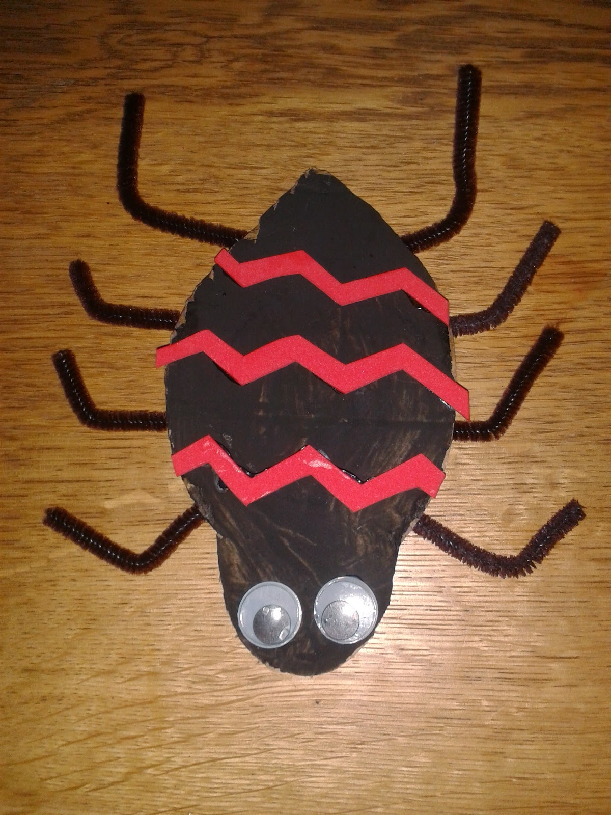 Home At The Heathers Cardboard Bugs Craft