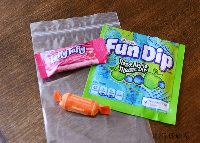 Girls Camp Treat Handouts with candy and Free Printable