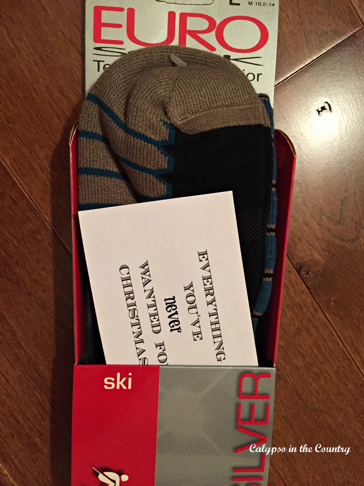Ski socks - part of my Christmas gift theme idea