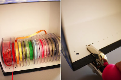 Caja organizadora de cintas en Recicla Inventa