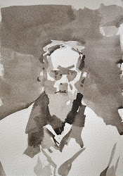 ink wash drawings geiger painting drawing powers observation philip phil figure watercolor portraits paintings sketches portrait human guy techniques gesture