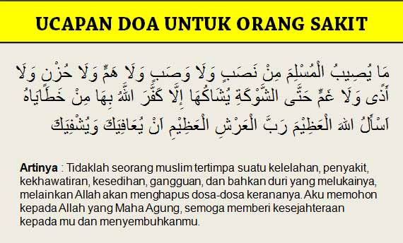 5 Doa Untuk Orang Sakit : Saat Menjenguk, untuk Kesembuhan, Mengobati, dll Kadang kali seseorang diserang penyakit sehingga ia harus beristirahat dan berobat menjal 5 Doa Untuk Orang Sakit : Saat Menjenguk, untuk Kesembuhan, Mengobati, dll