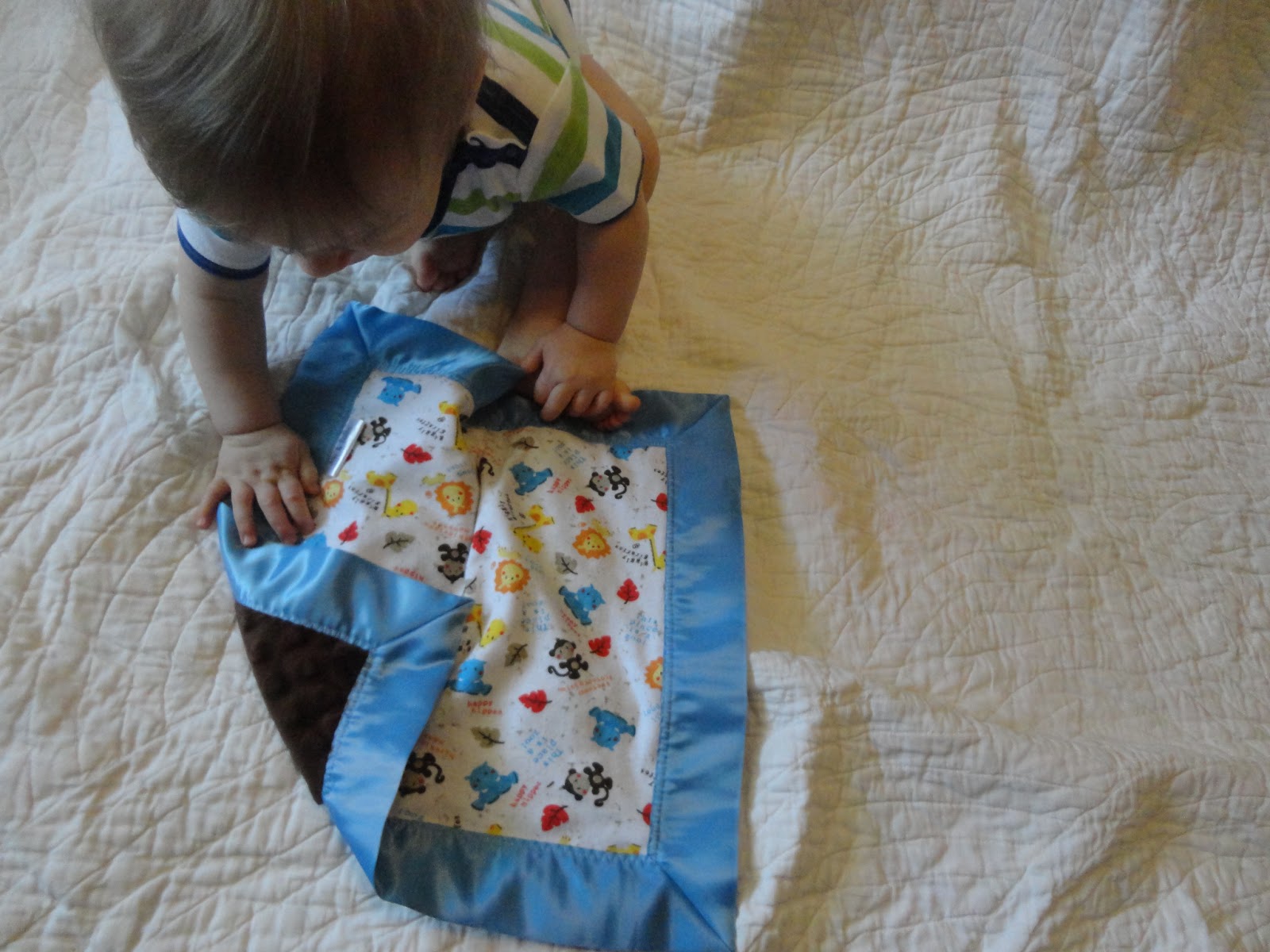 Simply Erin Baby Security Blankets with Satin Binding