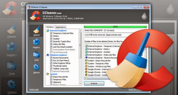 Em sua nova versão, o CCleaner traz as suas já conhecidas funções de limpeza eficiente e consertos no
registro.