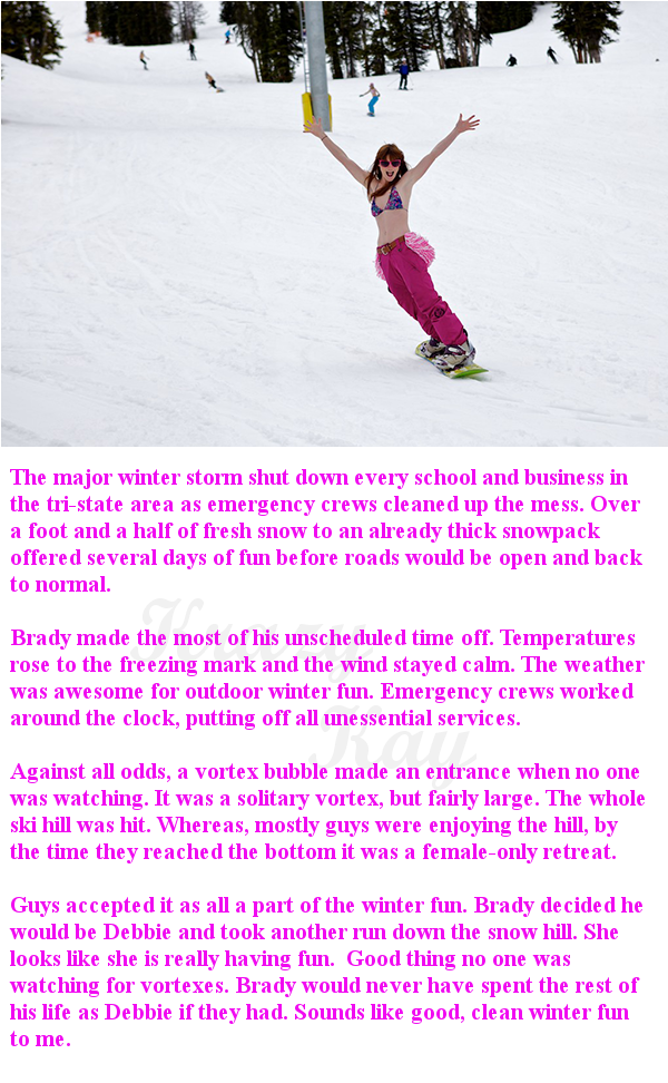 Krazy Kay's TG Captions and Swaps Snow Fun