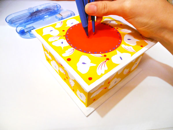 caja joyero con pintura decorativa acrilicos