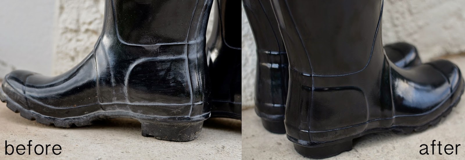 Feathers and Brushes Taking Care of Hunter/Rubber Boots