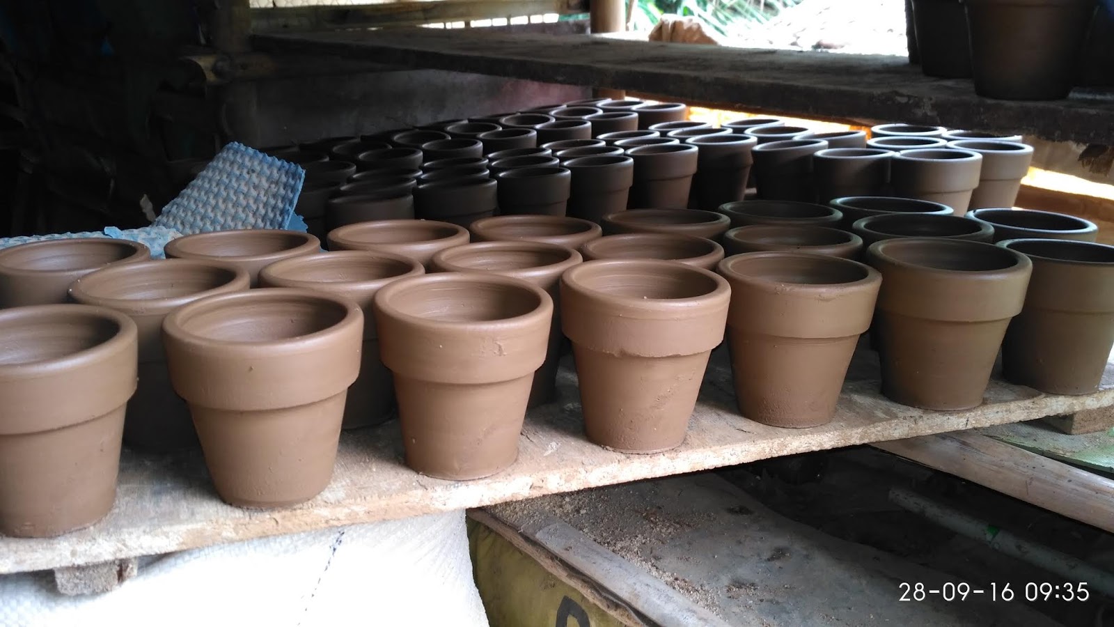 Ready Stok Pot  Terakota  Natural Keramik Mulya Plered 