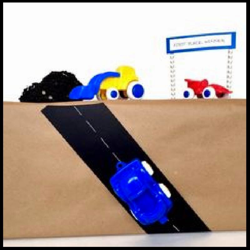 Dollar Store Crafter Homemade Car And Truck Themed Wrapping