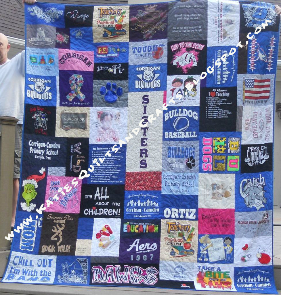Katie's Quilts and Crafts: GINORMOUS T-shirt Quilt DONE!