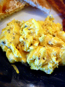 Swiss Cheese and Oregano Scrambled Eggs: Light, fluffy, herby, cheesy, buttery eggs... - Slice of Southern